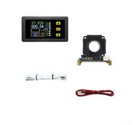 Micpointik VAC9010H - Contador de culombo Hall con LCD a color, corriente bidireccional CC/tensión/capacidad, sensor no invasivo, protección contra sobrecarga, almacenamiento de datos (90 V100 A)