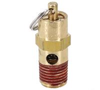 Micpointik Válvula de seguridad para compresor de aire 1/4 pulgadas NPT latón 125-270 PSI alivio de presión Tank Off válvula a prueba de explosiones para industria, maquinaria y construcción, 1 pieza
