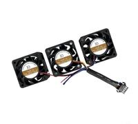 Micpointik Ventilador de CC 4020 | Ventilador de refrigeración industrial de 12 V 0,5 A con control inteligente de temperatura, IP65 impermeable y controlado