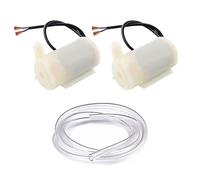 Micro Bomba Sumergible De Agua, 2 Piezas Micro Sin Cepillo De La Bomba De Agua, 3m Tubería De Agua De PVC, Vertical, Para Pecera, Fuente
