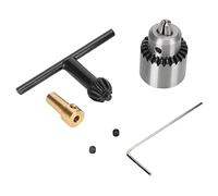 Micro de taladro de motor Micro, 1/8 en el eje de acero al eje de acero a la llave mini chuck, rango de sujeción de 0.3 a 4 mm para tornos, fresadoras de taladros eléctricos