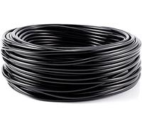 Micro tubo de riego, línea de riego por goteo, manguera de riego de 30 metros, diámetro interior de 4 mm/diámetro exterior de 6 mm, tubo de suministro negro para sistema de riego de jardín