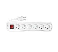 Microconnect mc-gru0630dk base múltiple 3 m 6 salidas ac interior bla