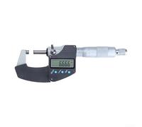 Micrómetro electrónico digital de precisión de 0.001 mm, pantalla LCD, conversión métrica, puntas de aleación endurecida, operación de tres botones, báscula mecánica de respaldo plateado (0-25 mm)