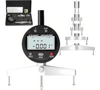 Micrómetro electrónico digital de profundidad de 0.0-5.1 cm/50.8 mm con pantalla LCD, transferencia de datos USB, herramienta de medición de precisión de acero inoxidable