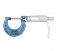 Micrómetro mecánico 0-25mm Acero Inoxidable Diámetro Externo Calibre con Puntas de Carburo para Herramienta de Ingeniería Metalúrgica (B)