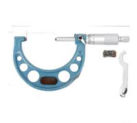 Micrómetro mecánico 0-25mm Diámetro exterior Calibre 0.01mm Herramienta de acero inoxidable con tope de trinquete para taller de ingeniería metalúrgica (D)