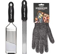 Microplane Gourmet Grater Set + Protective Glove