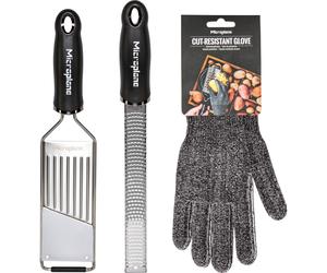 Microplane Gourmet Grater Set + Protective Glove