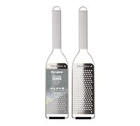 Microplane Hoja gruesa de la serie profesional, elegante diseño de acero inoxidable, perfecta para queso duro, zanahorias, coco, nueces, chocolate, jengibre y ajo y más, hoja de acero inoxidable