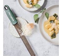 Microplane Rallador Zester Premium para Queso, Limón, Naranja, Lima, Vegetales, Nueces, Chocolate, Jengibre, Ajo y Coco con Cuchilla Ultra Afilada de Acero Inoxidable