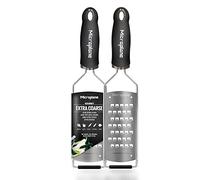 Microplane Rallador Serie Gourmet – Extragrueso, acero inoxidable, negro
