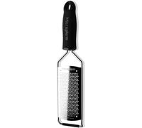 Microplane Serie Gourmet Rallador Fino, Acero Inoxidable, Negro, 35.90x6.41x1.92 cm