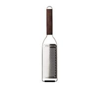 Microplane Serie Master Rallador Fino, Acero Inoxidable y Madera, Marrón, 1.60x32x10 cm