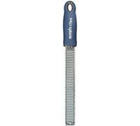 Microplane Rallador de cocina Zester, hoja fina de acero inoxidable, azul mezclilla