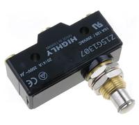 Microrruptor con pulsador 20a/250vac on-(on)