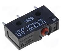 Microrruptor sin palanca 3amp/125vac cto.impreso 3pin omron on-(on)