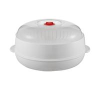 Microwave Steamer - Non-Stick Heat Resistant Lid Tray Food Cooker