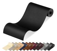 MICTER Cuero Adhesivo, 40x200cm - Parches Polipiel para Reparación y Renovación de Muebles, Sofás, Asientos de Coche, Sillas de Oficina, Cabeceras y Bolsos (Negro)