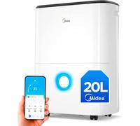 Midea Deshumidificador de Humedad 20L Silencioso | WiFi/App, Modo Secado de Ropa y Auto Antihumedad, Purificador Eléctrico Antibacterias, moho y Condensación | Ideal en habitaciones hasta 50m2/150m3