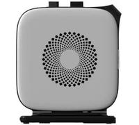 Midea Nty15-19Cae - Termoventilador de bajo consumo PTC, cerámica, calentador eléctrico portátil, 1500 W energéticamente eficiente con termostato ajustable, blanco y negro, 25,8 x 10,3 x 28,5 cm, 3 kg