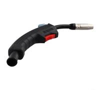MIG - Antorcha de soldadura de 100 L, repuesto completo para soldadores blindados de gas con núcleo de flujo, compatible con modelos 14AK 15AK, accesorio ergonómico de cabeza de mango de plástico