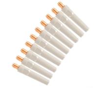 MIG - Boquilla de gas de soldadura antisalpicaduras para antorcha MB15 MB25, funda ignífuga de cobre de 45 mm para cable de 0,8 a 1,2 mm (45 x 1,0)