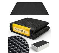 Miganeo Deluxe - Lona solar para piscina rectangular de 732 x 366 cm | Película solar de 180 μm de grosor para piscinas | Negra y recortable | Cubierta solar rectangular para una mejor retención de