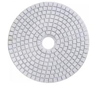 MiJunHD Almohadilla de pulido de diamante, 6 pulgadas, 150 mm, 100 granos, disco abrasivo para lijadora y pulidora, para granito, mármol, hormigón y piedra, gancho de apoyo (1 unidad)