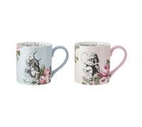 Mikasa and the v&a - juego de 2 tazas para parejas, 380 ml, porcelana