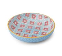Mikasa blue mosaic ceramic bowl, 21cm