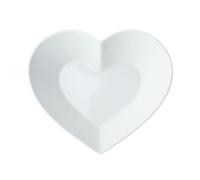 Mikasa chalk cuenco de porcelana en forma de corazón, tazón corazón