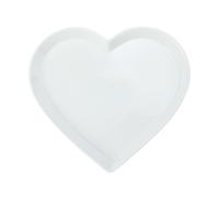 Mikasa chalk fuente de servicio de porcelana en forma de corazón, pla