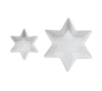 Mikasa chalk juego de 2 cuencos de porcelana para servir, 20 x 13 x 6