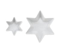 Mikasa Chalk Juego de 2 cuencos de porcelana para servir, 20 x 13 x 6 cm, 10 x 9 x 5 cm, en caja