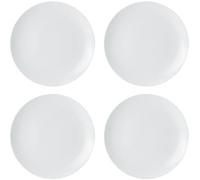 Mikasa chalk juego de 4 platos de postre de porcelana, 4 platos de por