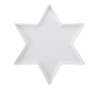 Mikasa chalk plato de servir de porcelana en forma de estrella, 30 x 1