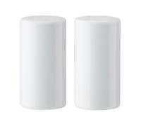 Mikasa chalk porcelain salt & pepper shakers, 8cm, blanco, saleros y p