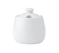 Mikasa chalk white porcelain honey pot, glossy glaze jar, ideal for ho