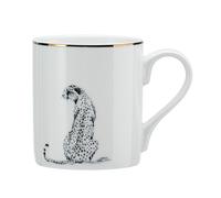 Mikasa cheetah straight-sided porcelain mug, 280ml