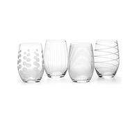 Mikasa - Copas de cóctel para brindis, 290 ml, juego de 4 unidades, Acero inoxidable 18/8, Plateado, 4 unidades