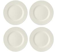 Mikasa cranborne juego de 4 platos de postre de gres crema, servicio p