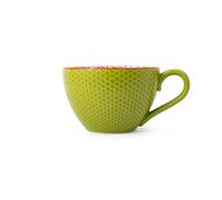 Mikasa green and blue geometric stoneware mug, patterned cup for tea a