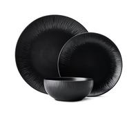 Mikasa jardin midnight - vajilla de cerámica de 12 piezas para 4 pers