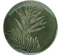 Mikasa jardin - plato redondo de gres verde para servir alimentos, 35