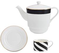 Mikasa luxe deco - té de porcelana fina para uno, 500 ml, en caja de