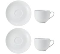 Mikasa mkchtcuppk2 chalk-juego de tazas de té y platillos (porcelana,