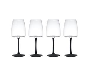 Mikasa palermo crystal juego de 4 copas de vino tinto, 450ml, tallo ne