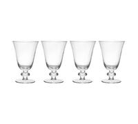 Mikasa salerno copas de vino de cristal, 260ml, juego de 4 copas finas
