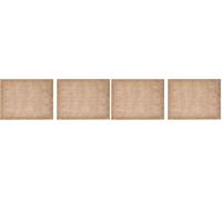 Mikasa Salvamanteles de Yute, Set de 2 salvamanteles Naturales para mesas de Comedor rústicas, 35 x 45 cm, Antideslizantes, Diseño Natural (Paquete de 2)